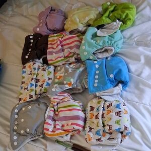 Thirsties All In One Cloth Diapers 12 Total